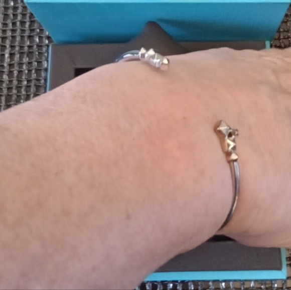 Birks Sterling Silver Cluster Stud Bracelet S/M - Picture 4 of 6